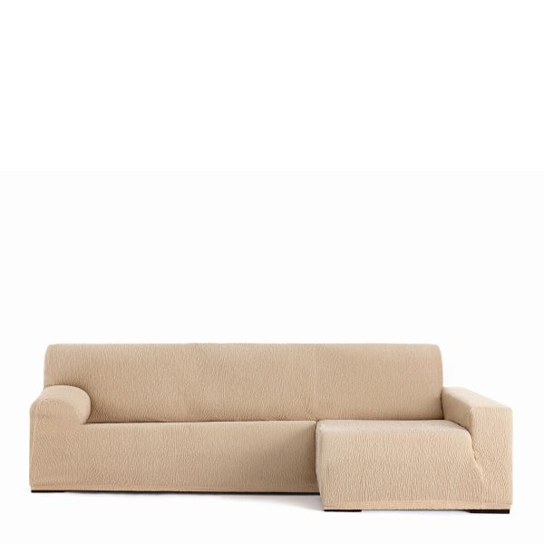 Right long arm chaise longue cover Eysa TROYA Beige 170 x 110 x 310 cm Online now