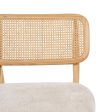 Armchair Cream Natural Rubber wood Foam Fabric 62 x 70 x 72 cm Online Sale