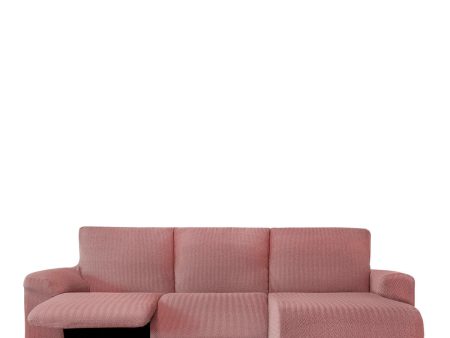 Right short arm chaise longue cover Eysa JAZ Pink 120 x 120 x 360 cm Online