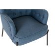 Armchair DKD Home Decor Blue Black Metal 65 x 73 x 79,5 cm Supply