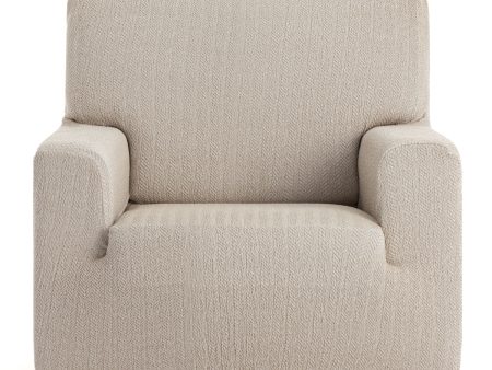 Armchair slipcovers Eysa JAZ Beige 70 x 120 x 130 cm on Sale