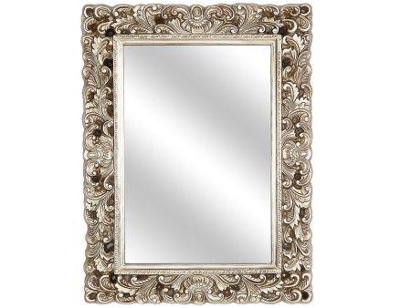 Wall mirror Romimex Silver Resin 60 x 80 x 4 cm Online