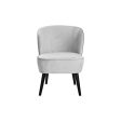 Armchair DKD Home Decor Black Grey Wood 59 x 66 x 76 cm Fashion