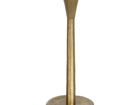 Candleholder Golden Aluminium 10 x 10 x 27 cm Online Sale