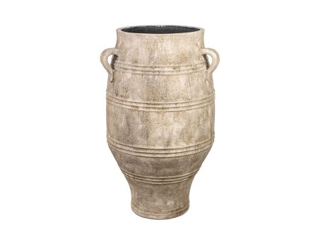 Floor vase Alexandra House Living Beige Ceramic 60 x 100 x 60 cm Supply