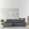 Left long arm chaise longue cover Eysa BRONX Dark grey 170 x 110 x 310 cm For Sale