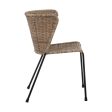 Dining Chair 50 x 54 x 77 cm Natural Black Supply