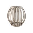 Candleholder Home ESPRIT Silver Crystal Steel 19 x 19 x 19 cm For Sale