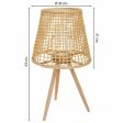 Lantern Alexandra House Living Natural Bamboo Rattan 36 x 64 x 36 cm Online now