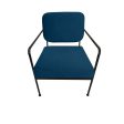 Armchair DKD Home Decor Blue Metal 62 x 76 x 76 cm 55,5 x 72 x 71 cm For Cheap