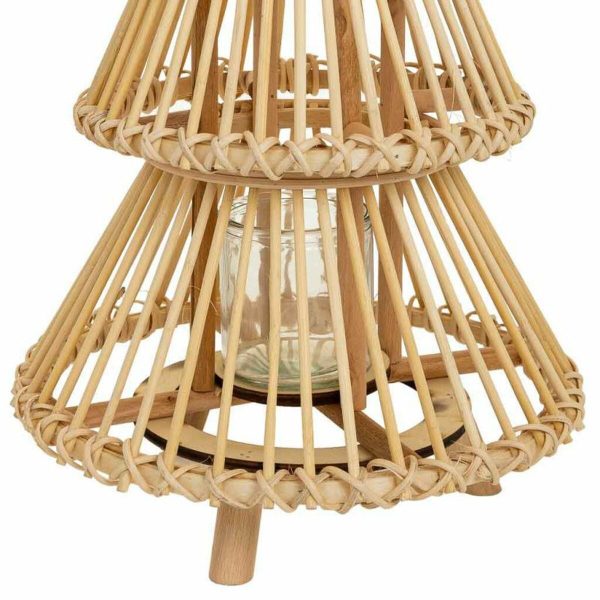 Lantern Alexandra House Living Natural Bamboo 29 x 42 x 29 cm Fashion