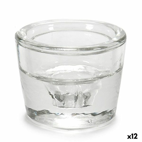 Candleholder Transparent Glass 6 x 4,3 x 6 cm (12 Units) Online now