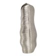 Vase Metal Silver 17 x 9 x 44 cm Cheap