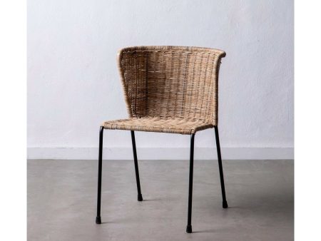 Dining Chair 50 x 54 x 77 cm Natural Black Supply