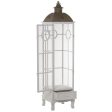 Lanterns Alexandra House Living White Wood Crystal Fir wood (3 Pieces) Supply