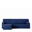 Right short arm chaise longue cover Eysa BRONX Blue 110 x 110 x 310 cm Online now