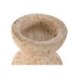 Candleholder Home ESPRIT Beige Magnesium 12 x 12 x 24 cm Online Sale