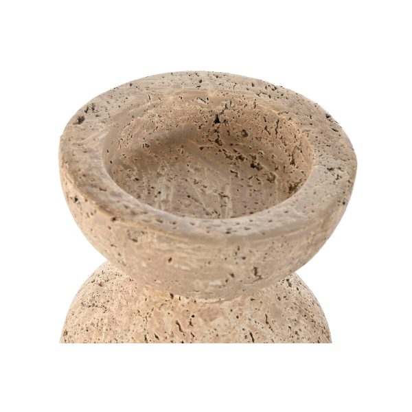 Candleholder Home ESPRIT Beige Magnesium 12 x 12 x 24 cm Online Sale