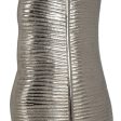 Vase Metal Silver 17 x 9 x 44 cm Cheap