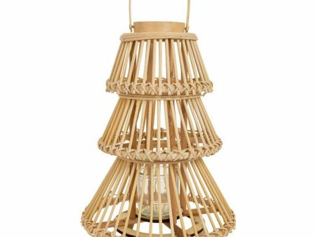 Lantern Alexandra House Living Natural Bamboo 29 x 42 x 29 cm Fashion