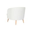 Armchair DKD Home Decor White Natural Wood 91 x 80 x 78 cm For Sale