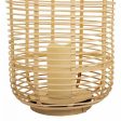 Lantern Alexandra House Living Natural Bamboo Rattan 29 x 48 x 29 cm For Cheap