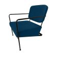 Armchair DKD Home Decor Blue Metal 62 x 76 x 76 cm 55,5 x 72 x 71 cm For Cheap