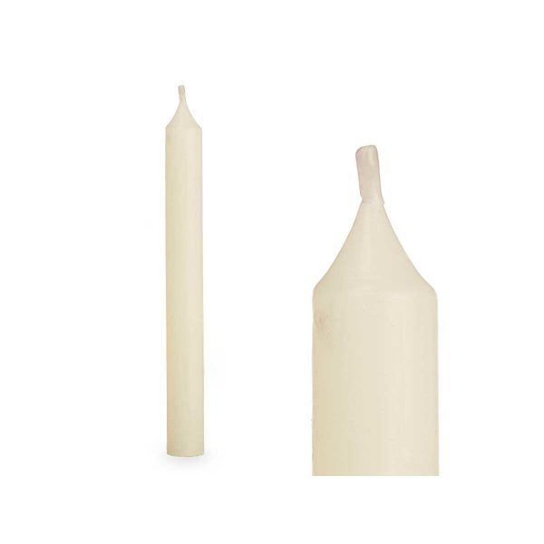 Candle Set Acorde 123-B-AR Cream 2 x 2 x 15 cm (12 Units) on Sale