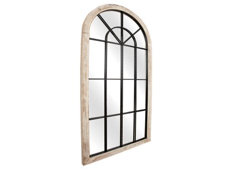 Wall mirror Romimex Natural Window Geometric Online Hot Sale