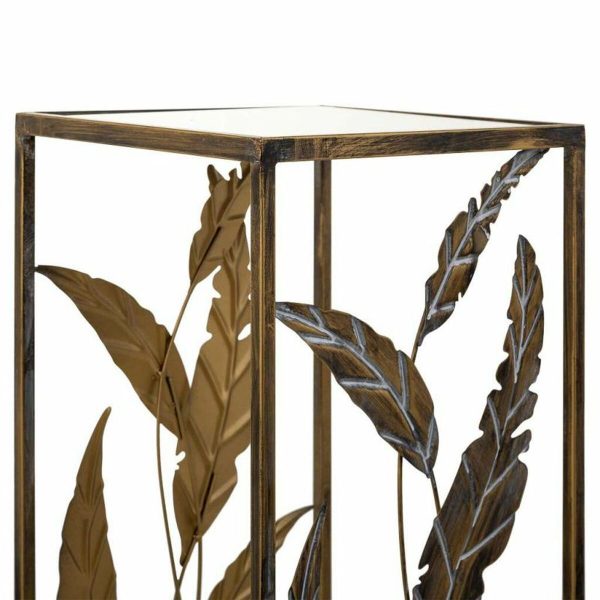 Corner table Alexandra House Living Gold 28 x 69 x 28 cm For Sale