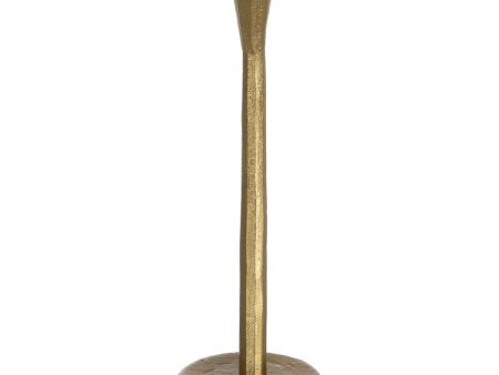 Candleholder Golden Aluminium 10 x 10 x 31 cm Supply