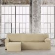 Right short arm chaise longue cover Eysa BRONX Beige 110 x 110 x 310 cm Online now