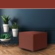 Pouffe cover Eysa JAZ Dark Red 65 x 65 x 65 cm For Cheap