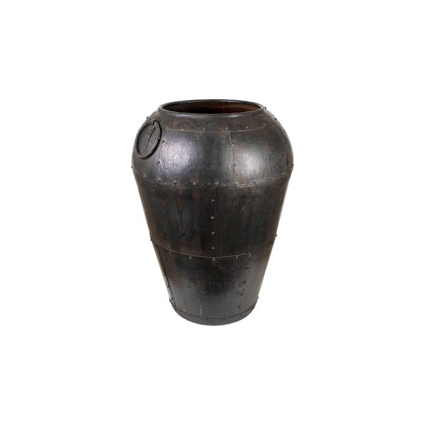 Floor vase Alexandra House Living Black Metal 60 x 130 x 60 cm Fashion