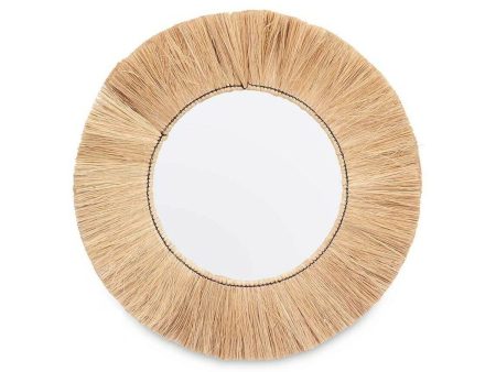 Wall mirror RI-6064 Brown 79 x 79 x 3 cm Circle Fashion