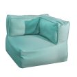 Garden sofa Gissele Turquoise Nylon 80 x 80 x 64 cm Fashion