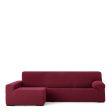 Left long arm chaise longue cover Eysa JAZ Burgundy 180 x 120 x 360 cm Online now