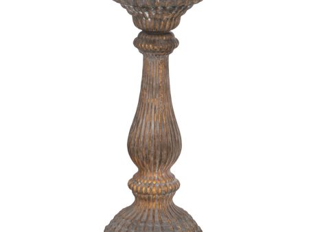 Candleholder Copper Crystal 14 x 14 x 38 cm Online