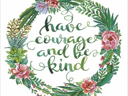 CIN424 - Have Courage Succulent Wreath - 12x12 Online Hot Sale