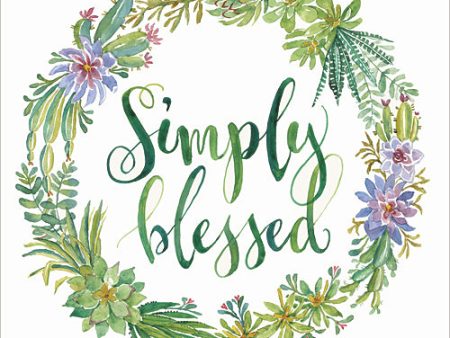 CIN422 - Simply Blessed Succulent Wreath - 12x12 Supply