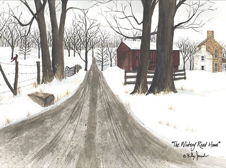 BJ1159 - The Wintery Road Home - 18x12 For Cheap