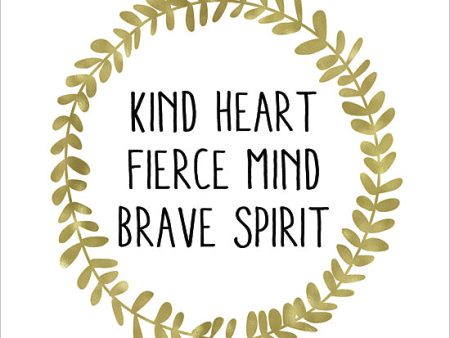 SB397 - Kind Heart, Fierce Mind, Brave Spirit - 12x12 Online